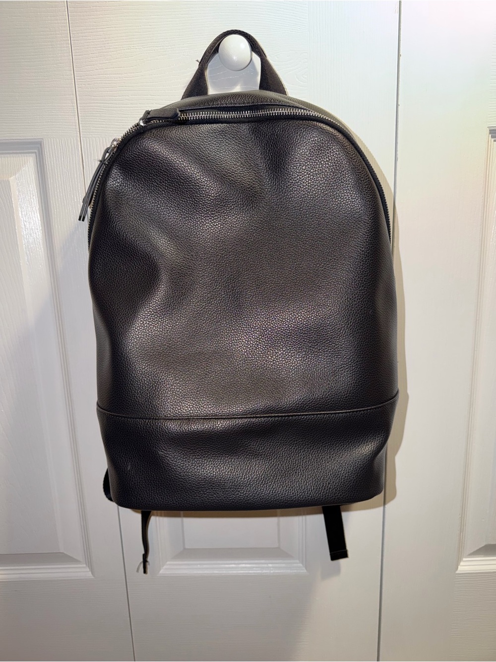 Vera Bradley Black Pebbled Leather Backpack